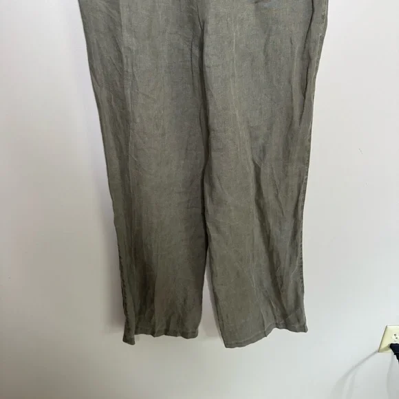 Standard James Perse Olive green linen Straight Leg Pant